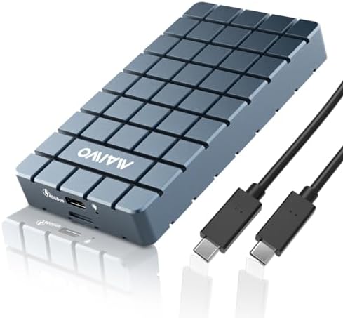 MAIWO 40 Gbps M.2 NVMe SSD Enclosure – Ultra-Fast USB4 Type-C Adapter for 8 TB SSDs – Tool-Free Installation with Thunderbolt 3/4 Compatibility – Durable Aluminum Alloy Design for Optimal Heat Dissipation – Perfect for Gamers and Creative Professionals