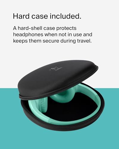 Belkin Sound Form Mini Kids Wireless Bluetooth Headphones – Safe 85 d B Volume Control, 30-Hour Playtime, Built-In Microphone – Lightweight On-Ear Style for i Phone, i Pad, Fire Tablet & More – Ideal for Learning, Entertainment & Safe Listening