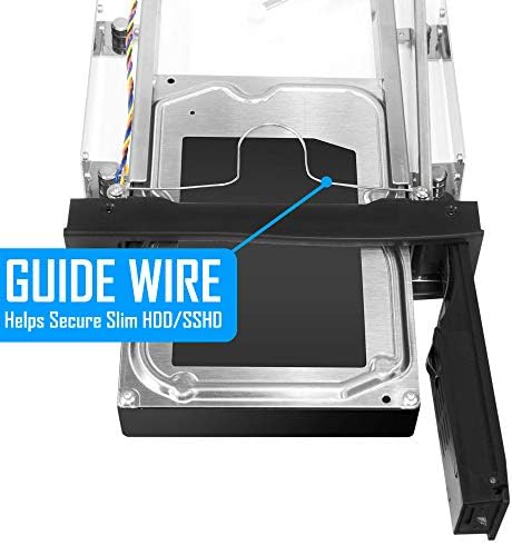 Kingwin Universal Hot Swap Mobile Rack for 2.5” & 3.5” SSD/HDD – Effortless Internal Tray-Less SATA Hard Drive Backplane Enclosure with 6 Gbps Support for SATA I/II/III & SAS I/II – Ultimate Flexibility and Enhanced Data Transfer Speed for Efficient Storage Management