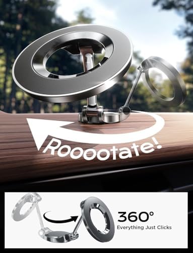 LISEN Mag Safe Ultra Magnetic Dashboard Phone Mount – Premium Car Holder for i Phone 16 Pro Max, 15, 14, 13, 12 – Effortless Hands-Free Navigation & Calls – Sleek, Durable Design for Tech-Savvy Drivers – Ideal Gift for Road Enthusiasts and Safe Driving