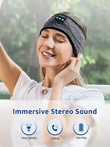 Adjustable Wireless Sports Headband with Integrated Speakers – Optimal Comfort for Active Lifestyles, Yoga, and Rest – Long-Lasting Battery Life & Broad Device Compatibility for Ultimate Freedom