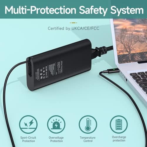 Premium 65 W USB-C Charger for Dell Inspiron 14 & 16 2-in-1 Laptops – Superior Power Delivery & Enhanced Safety Features for Models 7620, 7635, 7486, 7435 & More – Reliable AC Power Adapter with Built-In Protection & Fast Charging Capabilities – Ideal for Home, Office, and Travel Use