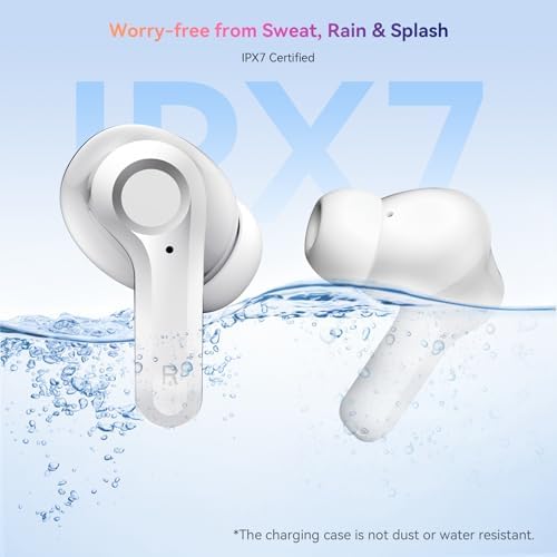 Premium Bluetooth 5.4 Wireless Earbuds – Elevate Your Sound Experience with Hi-Fi Stereo Audio, Deep Bass, and Advanced Noise Cancellation – 40-Hour Playtime, IPX7 Waterproof for Sports & Daily Use – Seamless Compatibility with Android & i Phone
