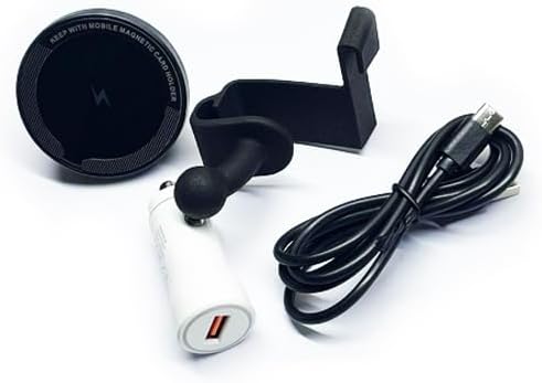 Porsche 997 911 LHD Glove Box Phone Mount Charger – Fast Wireless Charging Accessory with Secure Smartphone Holder, Sleek Black Design for Enhanced Interior Aesthetics and Seamless Installation – VTO-14844