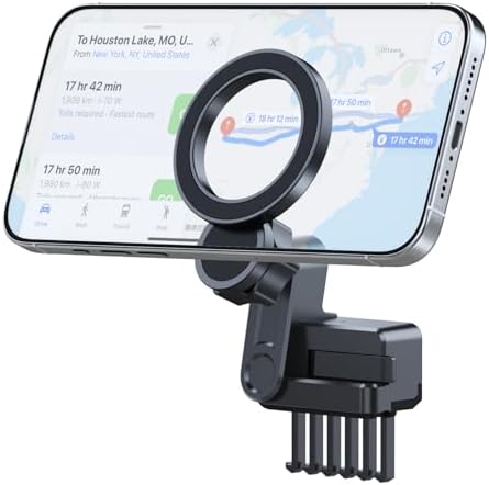 Revolutionary Tesla Model 3 & Model Y Magnetic Phone Mount – Seamless Mag Safe Compatibility for i Phone 16 Pro Max, 15, 14, 13, 12 Mini & All Steel-Rimmed Smartphones – Ultimate Driving Convenience & Safety Enhancement