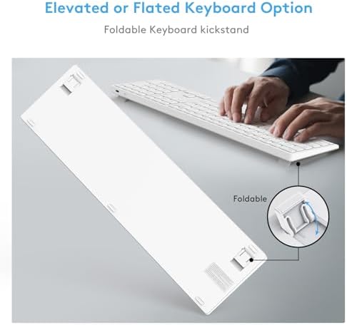 Upgrade Your Typing with a Wireless Bluetooth Keyboard & Numeric Keypad for Mac – Rechargeable, Sleek Design, Ultimate Compatibility with i Mac, Mac Book, i Pad for Enhanced Productivity and Efficiency