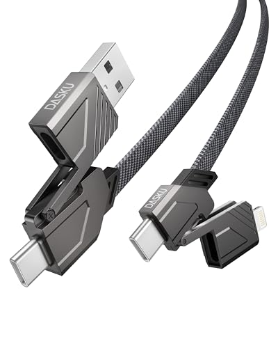 Effortless Charging Solutions: 6 ft USB-C to Lightning Cable 2 Pack – Ultimate 4-in-1 Versatility for i Phone and Samsung Devices, Rapid 60 W Power Delivery, Sturdy Design for Everyday Reliability and Enhanced Device Compatibility