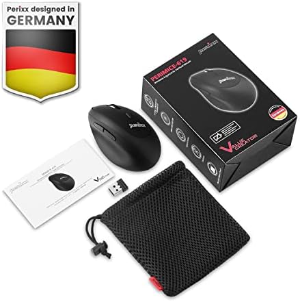 Discover Unmatched Comfort with the Perixx PERIMICE-819 B Bluetooth Vertical Mouse – Ergonomic Wireless Design for Right-Handed Users – Multi-Device Connectivity for Seamless Switching – Silent-Click Technology for a Quieter Workspace – Compact and Portable for On-the-Go Productivity – Ideal for Enhanced Wrist Health and Long Hours of Use – Perfect Companion for Home or Office – Compatible with Various Operating Systems.