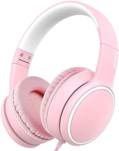 RORSOU R10 Over-Ear Headphones – Lightweight Hi-Fi Stereo Sound with Integrated Microphone for Crisp Bass and Clarity, 1.5 M Tangle-Free Cable, Perfect for Smartphones, Tablets, and PCs – Ultimate Comfort and Portable Design for Music Lovers on the Move