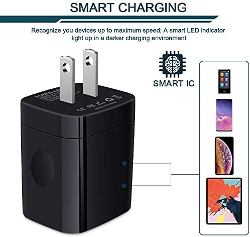 High-Speed 3-Pack Multi-Port Wall Charger – 3.1 A USB Adapter for i Phone 15/14/13/12/11 Pro Max, Samsung Note 20/S22/S21/S20, Kindle Fire – Fast, Safe, and Universal Charging Solution for All USB Devices