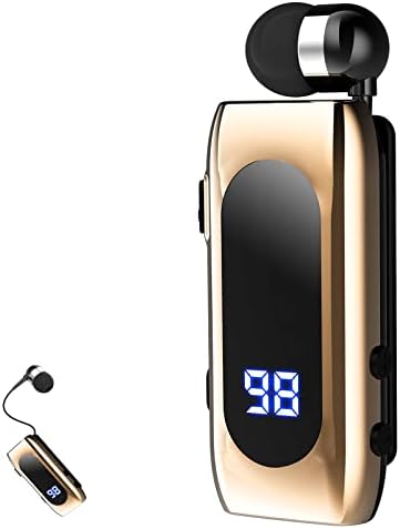 Advanced Retractable Bluetooth V5.0 Earbuds – Premium Noise Cancelling Wireless Headset for Professionals and Athletes, 20-Hour Battery Life, Ergonomic Hands-Free Design, Ideal for Truckers and Drivers, Unmatched Sound Clarity and Portability