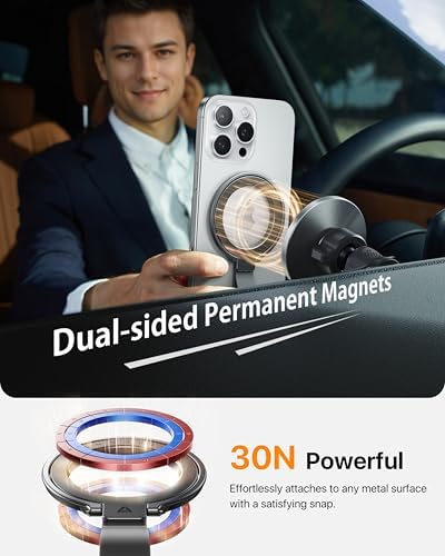 Elevate Your Mobile Usage with the Andobil 2025 Magnetic Phone Grip Holder – Unmatched Stability for i Phone 16 Pro Max Plus, 15/14/13/12 & Android Devices, Stylish Purple Finish – Ergonomic Ring Stand & Kickstand for Effortless Hands-Free Functionality and Seamless Mag Safe Compatibility