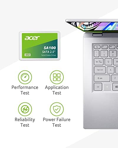 Acer SA100 960 GB SATA III Internal SSD – Achieve Blazing 560 MB/s Read Speeds with Advanced 3 D NAND Technology for Ultimate Durability, Ideal for Gamers and Creative Professionals Seeking Exceptional Storage Solutions!
