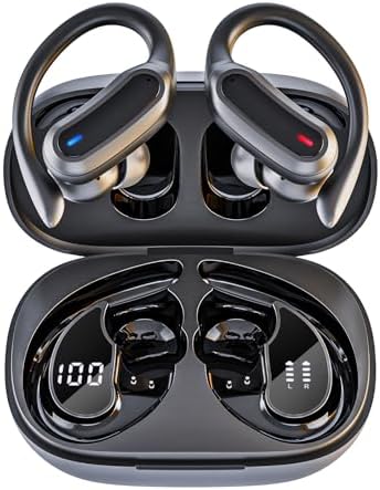 Revolutionary Bluetooth 5.4 Waterproof Earbuds with Advanced Noise Cancellation – Ergonomically Designed Sports Headphones for Unmatched Audio Quality and Seamless Connectivity – Perfect for Active Lifestyles and Intense Workouts
