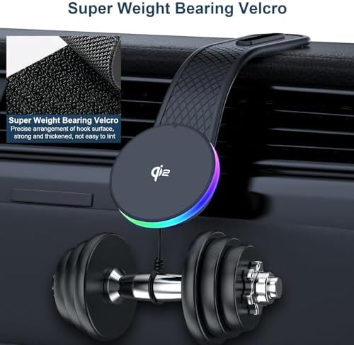 Magnetic Qi2 Wireless Car Charger Mount for i Phone 12/13/14/15 Series – 15 W Fast Charging Station with Secure Grip for Effortless Navigation and Connectivity