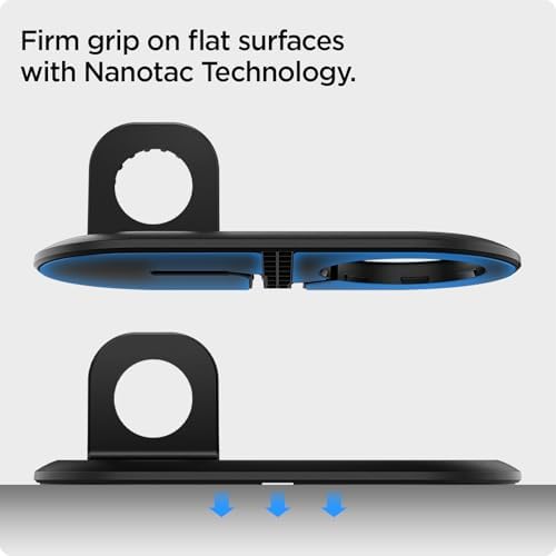 Spigen Mag Fit Duo: Dual Mag Safe Charger Stand for i Phone 16/15/14/13/12, Apple Watch & Air Pods – Fast Charging Pad in Sleek White Finish for Enhanced Device Compatibility and Efficiency