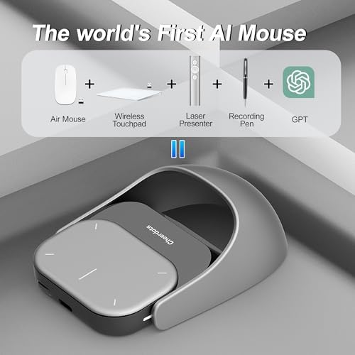 Revolutionize Your Workflow with the 2025 Wireless Mouse: 2-in-1 Detachable Remote Presenter & Ultra-Lightweight Clicker for PC, Mac & Laptop – Perfect for Seamless Presentations and Effortless Navigation – Enhanced Speed & Ergonomic Design for Ultimate Comfort