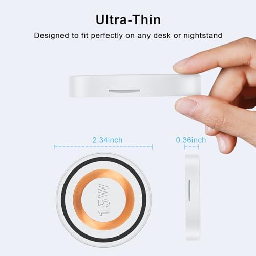 Magnetic Fast Wireless Charger for Samsung Galaxy S24 Ultra & i Phone 16 – Portable Charging Stand with Kickstand for Effortless Hands-Free Use, Enhanced Compatibility & Rapid Power-Up Technology for Android and Apple Devices