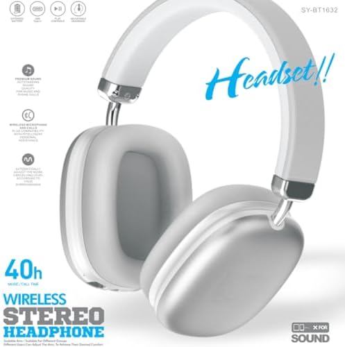 Premium SY-BT1632 Wireless Bluetooth Earbuds – High-Fidelity Gaming & Sports Headset with Extended Battery Life, Integrated Hands-Free Microphone, Multi-Device Connectivity, and Stylish White Finish – Exceptional Audio Quality for Active Lifestyles and Seamless Communication