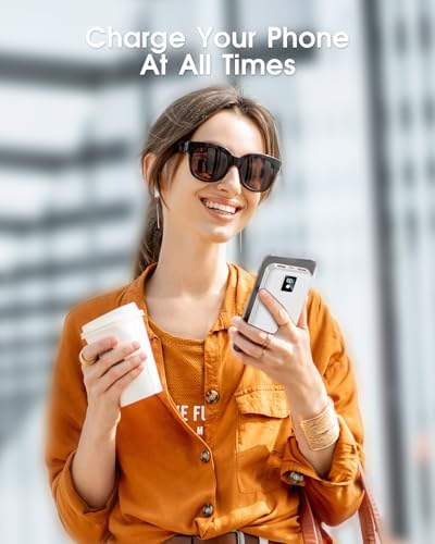 High-Efficiency 12000 m Ah Portable Power Bank with Built-In Cables and AC Plug – USB-C 22.5 W Fast Charger for i Phones, i Pads, Samsung Devices – Lightweight, Compact External Battery for Ultimate Mobility and Enhanced Device Compatibility