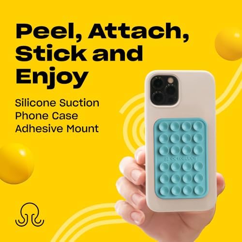 Effortless Hands-Free Silicone Suction Phone Mount – Ideal for Capturing Selfies & Videos on the Go, Compatible with i Phone & Android – Stylish Baby Blue Jay Design for Secure Grip and Portability – The Ultimate Accessory for Content Creators and Live Streamers
