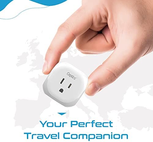Ultra-Compact 5-in-1 Travel Power Adapter for India, Pakistan & More – Rapid Charge 3.1 Dual USB & USB-C Ports for Bangladesh & Maldives – Lightweight Design for Effortless Global Device Charging on Your Journeys