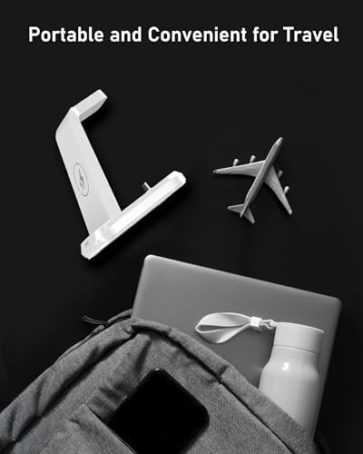 SWIO 3 in 1 Wireless Charging Station for Samsung Devices – Fast Charging Dock for Galaxy Watch 7/Ultra/6/5/4/3, S25 S24 S23 S22 S21 S20, Note 20/10, Z Fold 4/3, and Buds Pro – Space-Saving Design with Enhanced Compatibility and Rapid Power Delivery