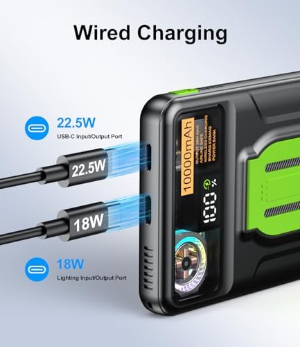 Revolutionary Magnetic Power Bank 10000 m Ah with Active Cooling Fan – Foldable Wireless Charger for i Phone 16/15/14/13/12 Pro/Pro Max/Plus/Mini – High-Speed Charging Solution for Ultimate Portability and Performance