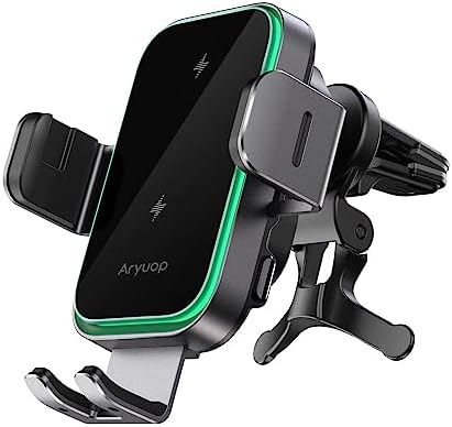 15 W Fast Wireless Car Charger Mount with Dual Coil Technology – Effortless Auto Alignment Phone Holder for i Phone 15/14/13/12/Pro Max & Samsung Galaxy – Ultimate Dashboard & Windshield Charging Solution for On-the-Go Convenience