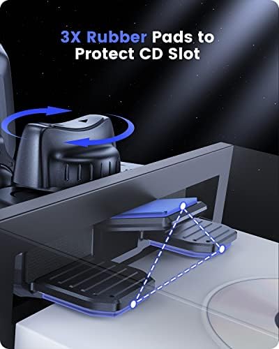 OQTIQ Magnetic Wireless Charging Car Mount for CD Slot – Fast, Secure i Phone Holder with Mag Safe Compatibility and Sleek Design for Effortless Navigation and Charging on the Go