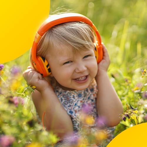 Kidrox Safe Sound Wired Toddler Headphones – Volume-Limited 85 d B Child-Friendly Headset for Ages 1-7 | Lightweight, Durable Design Perfect for Travel on Airplanes and Cars | Comfortable Fit for Tablets, i Pads, and More – Ensuring Safe Listening and Ultimate Entertainment Enjoyment