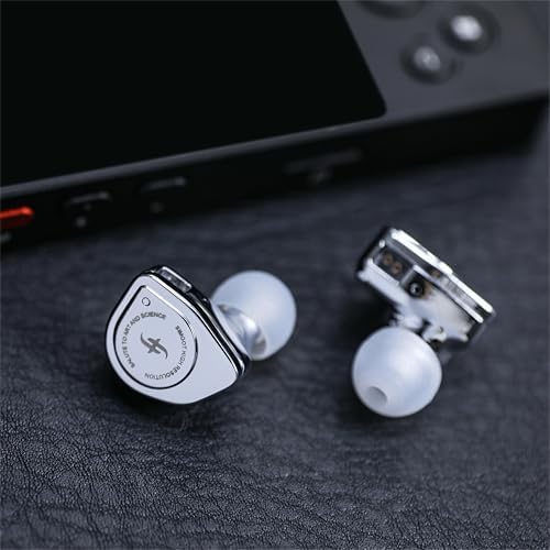 Linsoul SIMGOT EW200 Elite In-Ear Earphones – Cutting-Edge 10 mm SCP Dynamic Driver for Crystal-Clear Sound, Rugged All-Metal Design for Enduring Performance, Detachable 0.78 mm Silver-Plated OFC Cable for Superior Audio Clarity, Built-In Microphone for Effortless Communication – Perfect for Audiophiles and Musicians Seeking Unrivaled Comfort and Device Versatility