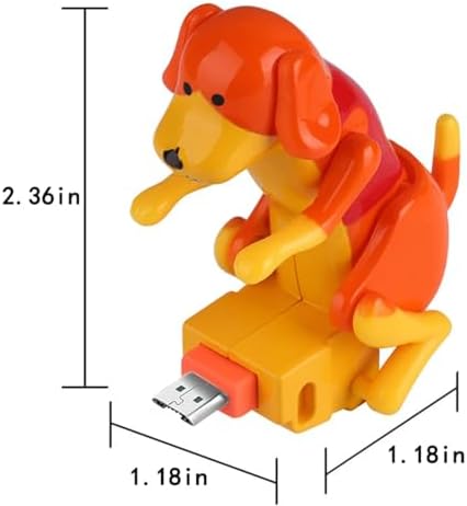 Playful Dog Humping USB Charger – Fast Charging Cable for i Phone & Type-C Devices – Whimsical Gift for Dog Lovers – Lightweight, Durable & Travel-Ready Design for Effortless Power – Add Humor to Your Charging Experience with this Unique Accessory