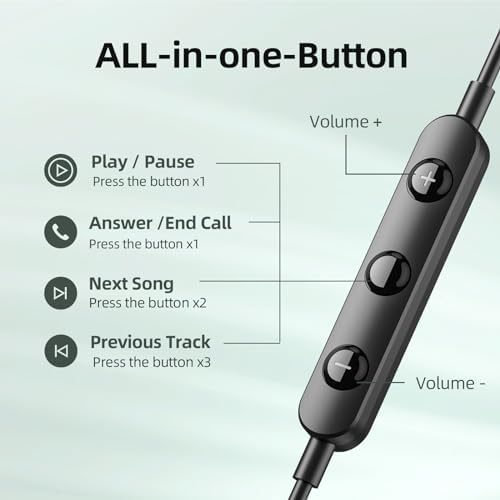 Discover Unmatched Sound with USB C Wired Earbuds – Premium Noise Cancelling Earphones for Samsung S24, S23 Ultra, and i Phone 16 Pro Max – Enhanced Microphone, Convenient Volume Control, and Magnetic Design for Ultimate Portability and Crystal-Clear Audio Quality Across All Devices