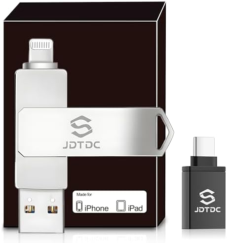 Genuine Apple MFi Certified 128 GB i Phone USB Flash Drive – Real Storage for Effortless Photo Backup & Video Transfer – Lightning Connector with Encrypted Auto Backup – High-Speed, Seamless Compatibility for i Pad & i Phone – Say Goodbye to Fake MFi Clones!