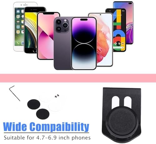 HAPPYHORSE Premium Aluminum Car Phone Holder for Fiat 500 (2010-2015) – Effortless Installation, Enhanced Stability, and Universal Smartphone Compatibility – The Ultimate Center Console Accessory for Modern Drivers