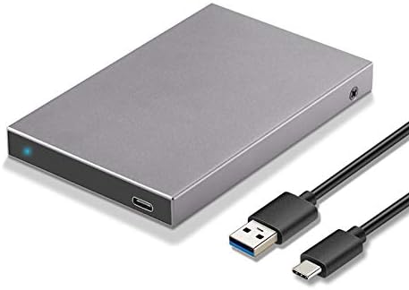 SSK Premium Aluminum 2.5″ Hard Drive Enclosure – USB C 3.1 Gen 2 Adapter for 2.5″ SATA III SSD & HDD with UASP Support – Ideal for WD, Seagate, PS4 & Xbox – Enhanced Speed & Durability for Seamless Data Access