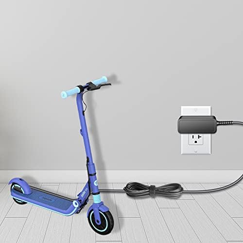 HKY High-Efficiency AC/DC Adapter for Segway e Kick Scooters – Optimized Charging Solution for Zing E8, E10, E12 Models – Durable Replacement Power Supply Cord for Kids’ Electric Scooters – Quick Recharge & Enhanced Safety Features