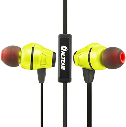High-Resolution Dual Driver Hybrid Earphones with Mic – Superior In-Ear Sound Experience for Smartphones, PCs & Tablets – Tangle-Free Flat Noodle Cable – Lightweight Comfort & Dynamic Bass – Premium Audio Quality in Vibrant Yellow
