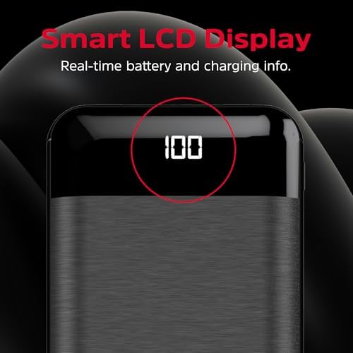 Energizer 20000 m Ah Power Bank: Ultra-Portable Fast Charging Battery Pack with LCD Display for i Phone 16/15/14/13/12 and Android Devices – Dual USB Output for Simultaneous Charging, Lightweight Design for Travel and Daily Use