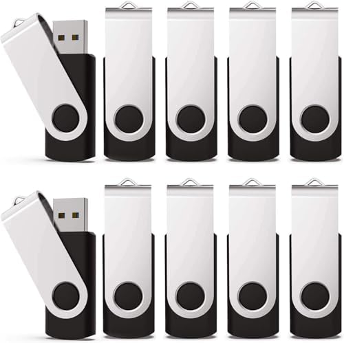 KEXIN 10-Pack 32 GB USB Flash Drives – Portable Memory Sticks with Enhanced Speed & Compatibility for Effortless Data Storage and Transfer, Perfect for Home, Office & School Use