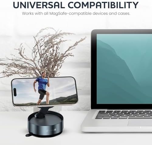 Vacuum Magnetic Phone Stand,Foldable Vacuum Magnetic Phone Holder, 360°Adjustable Vacuum Suction Cup,car Accessories,for All Phones car Screen,Mirror, iPhone Car Mount – Enhanced Compatibility and Speed