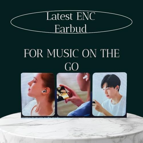 Revolutionize Your Sound Experience with Advanced ENC Wireless Earbuds: Premium Noise-Cancellation, V8 Chip for Stellar Connectivity, IPX7 Waterproof Protection, Touchscreen Controls, and Effortless Compatibility with Android & i OS Devices – Ideal for Fitness Enthusiasts and Busy Lifestyles