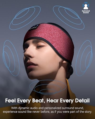 MUSICOZY Bluetooth 5.4 Sleep Headband Headphones – Ultimate Wireless Comfort for Sleep, Workouts, and Travel – The Perfect Gift for Active Lifestyles with Rapid Pairing and Sweatproof Design