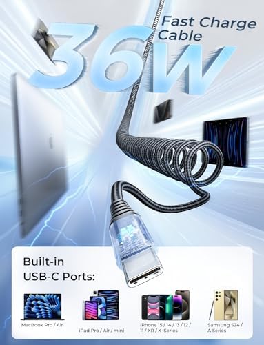 Rapid Charge Dual-Port USB-C Car Charger for Samsung Galaxy & i Phone 15 – 96 W High-Speed Power Delivery & QC 3.0 Adapter for Seamless Multi-Device Charging in Your Vehicle – Enhanced Safety & Compact Design for Ultimate Convenience