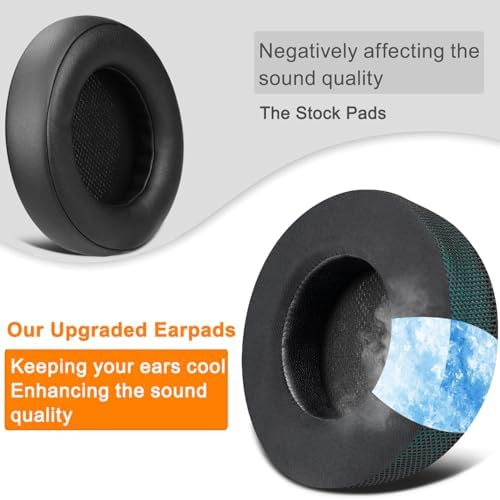 Upgrade Your Gaming Experience with SOULWIT Cooling Gel Ear Pads for Corsair Virtuoso RGB Wireless XT SE – Premium Noise Isolation Cushions for Enhanced Comfort and Performance, Ergonomically Designed for Long Sessions, Easy Installation, Sleek Black Finish