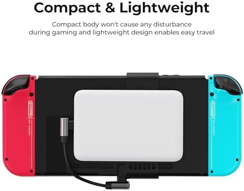 Magnetic Wireless Power Bank for i Phone & Nintendo Switch – 10,000 m Ah 20 W PD Fast Charging Battery Pack with LED Indicators for Enhanced Gaming and Travel Compatibility – Secure Detachable Clip for Uninterrupted Playtime, Supports i Phone 12-16 and Qi Devices – Safe Charging with Intelligent Protection Features