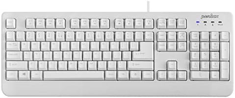 Durable & Washable Perixx PERIBOARD-517 Wired USB Keyboard – IP65 Certified, Ergonomic Design for Home & Office Use, Enhanced Compatibility with Windows & mac OS, Ideal for Quick Cleaning and Hygiene