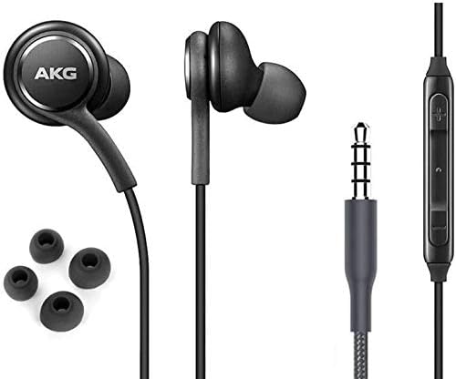 Premium AKG Stereo Earbuds for Samsung Galaxy S10 Series – Tangle-Free Headphones with Microphone & Volume Control – Dual Pack for Enhanced Sound Experience – Perfect for Music Lovers and Professionals