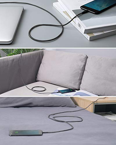 Anker 551 USB-A to Lightning Cable (3 ft) – Ultra-Fast Charging i Phone Charger, MFi Certified for i Phone 13/12/11/X/8 Series, Durable Nylon Build for Home and Car Use, Superior Compatibility and Reliability